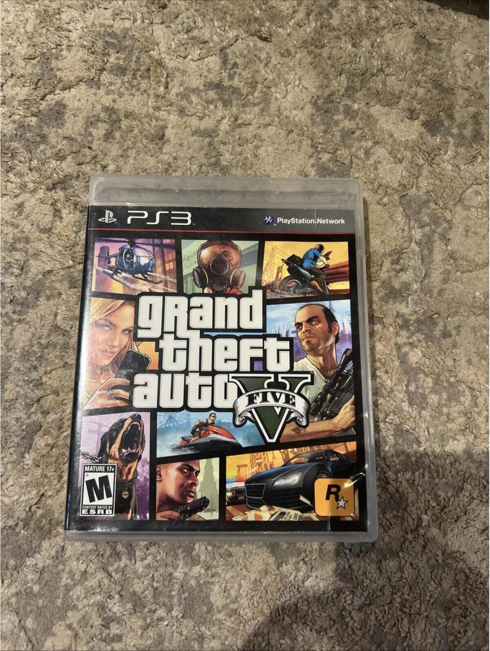 Grand Theft Auto V 5 (Sony PlayStation 3 PS3, 2013) CIB Map Tested Working